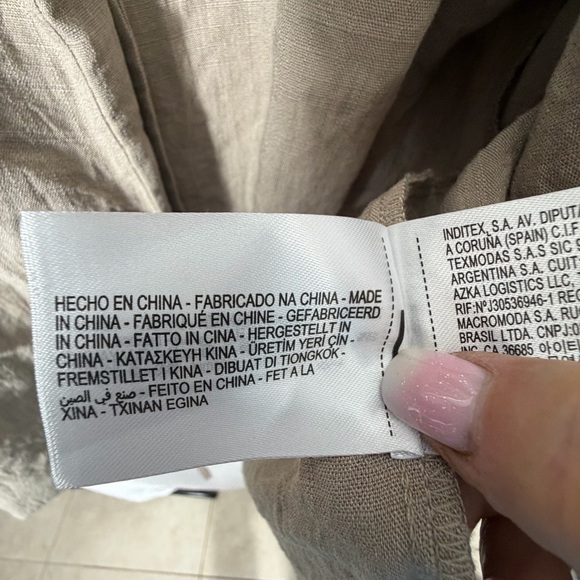 Zara Belted Textured Women's Long Sleeve Kimono Jacket In Beige/Tan Size M/L NWT - Picture 10 of 16